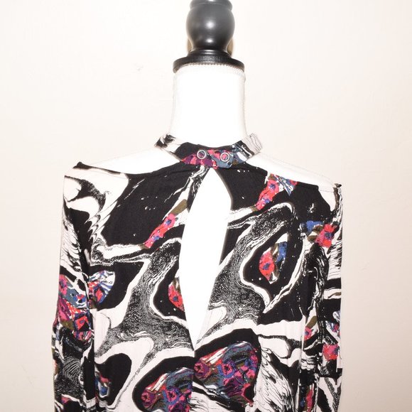 Free People XS Open Shoulder Blouse Tunic Dress - Picture 7 of 10